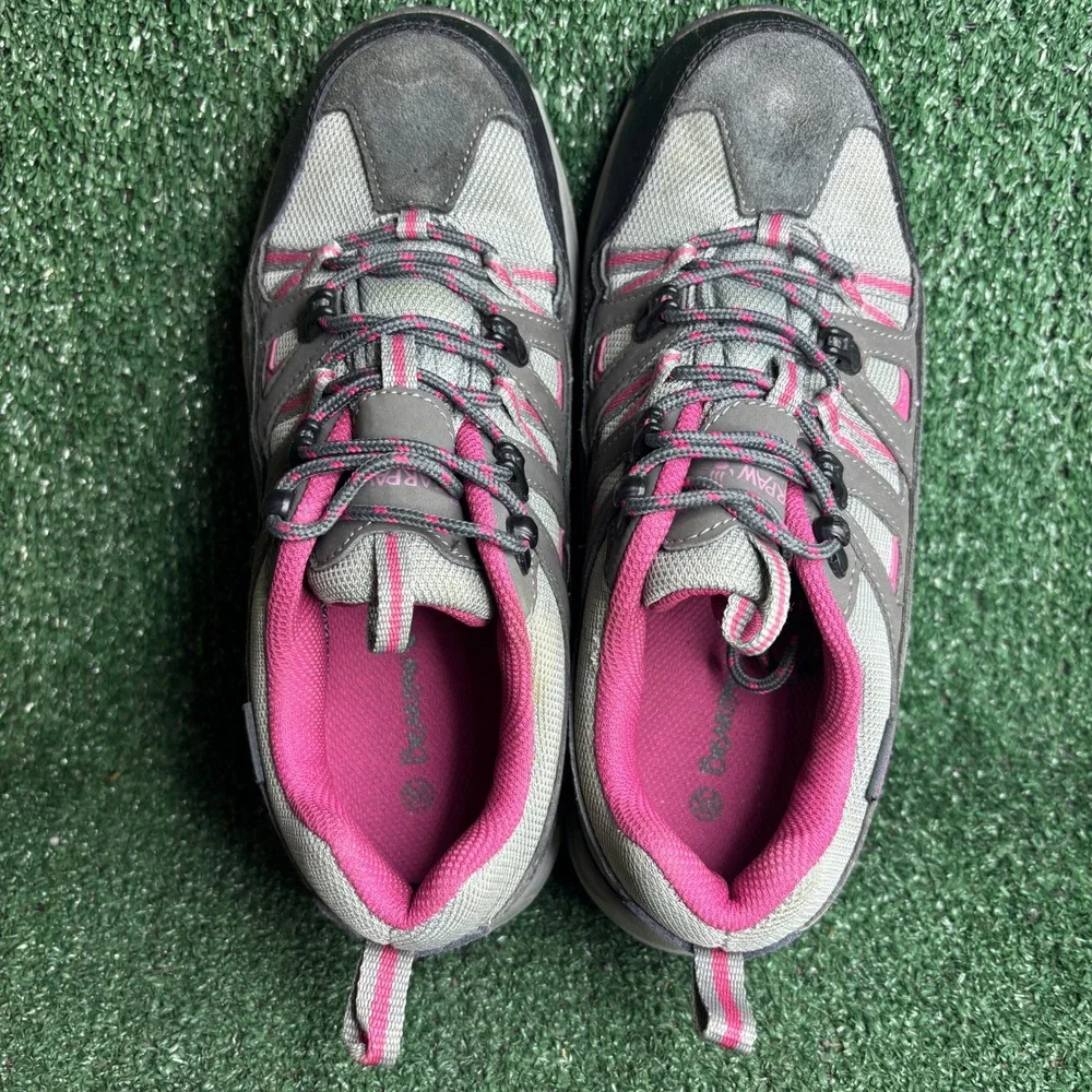 Bearpaw Juniper Lo Waterproof Hiking Trail Outdoorsy Walking Shoe Grey Women 9.5